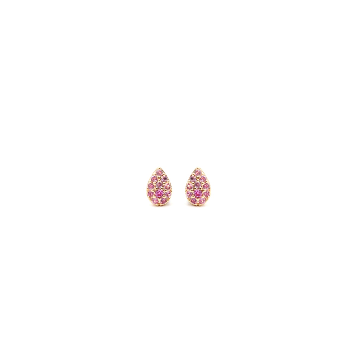 Red Zirconia Drop Earrings