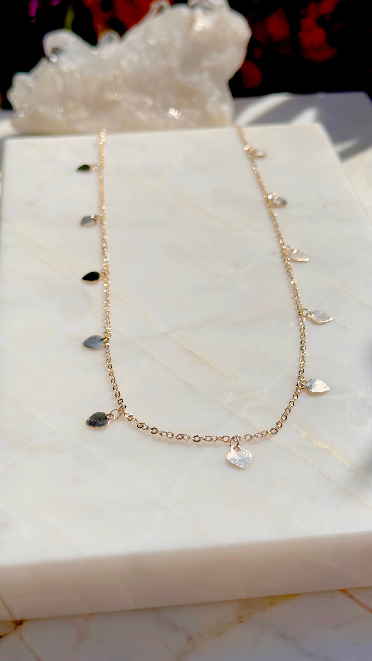 Heart medals necklace