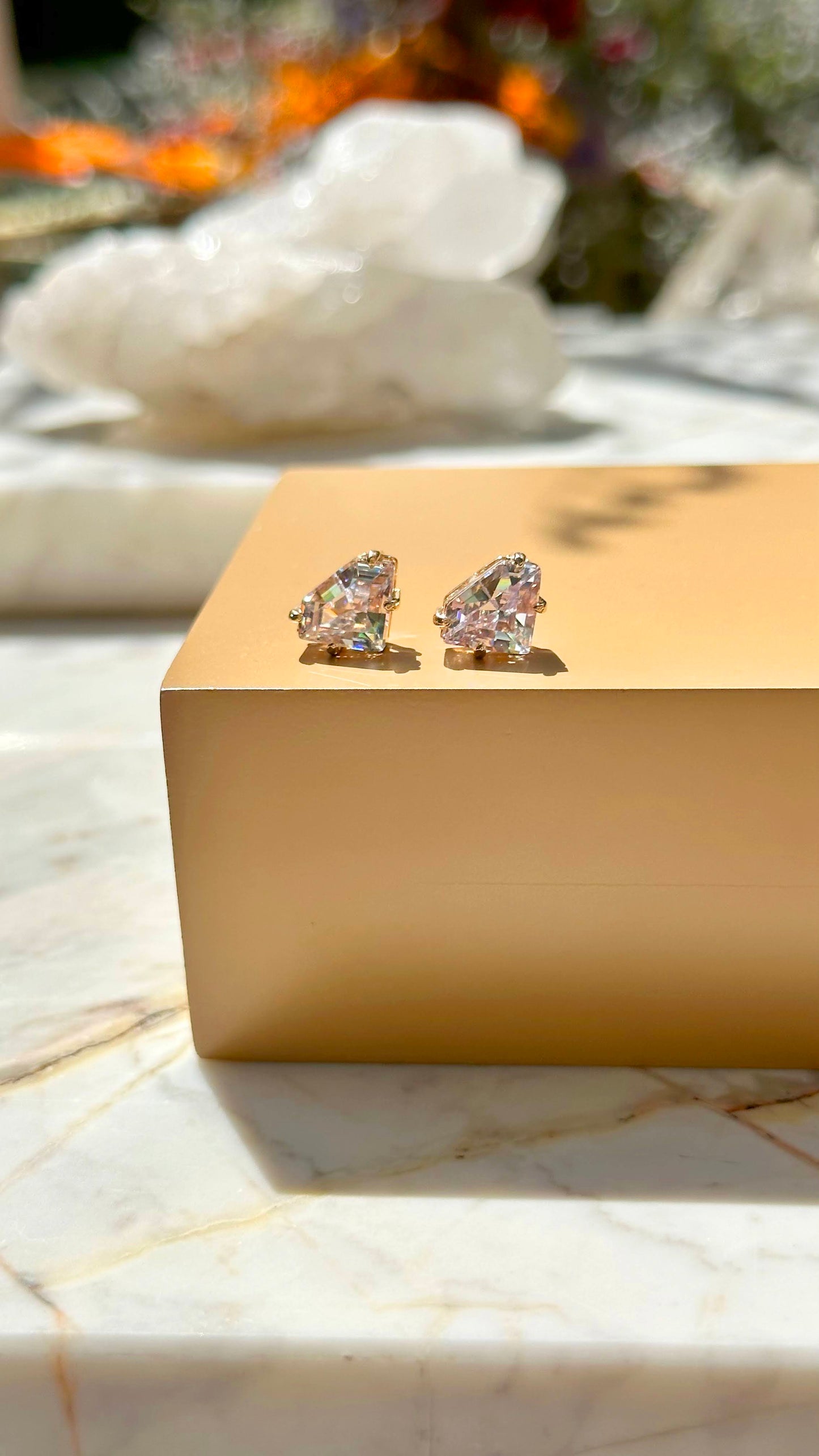Luryan earrings in 18k gold plating