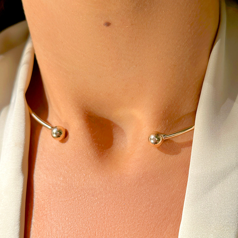 Hard Open Circlet Necklace