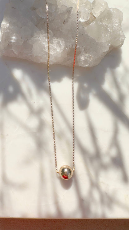 10MM sphere pendant necklace