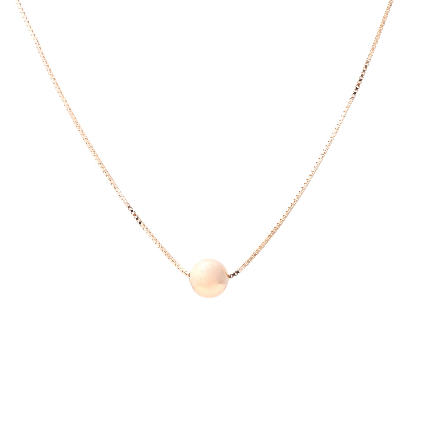 8MM sphere pendant necklace