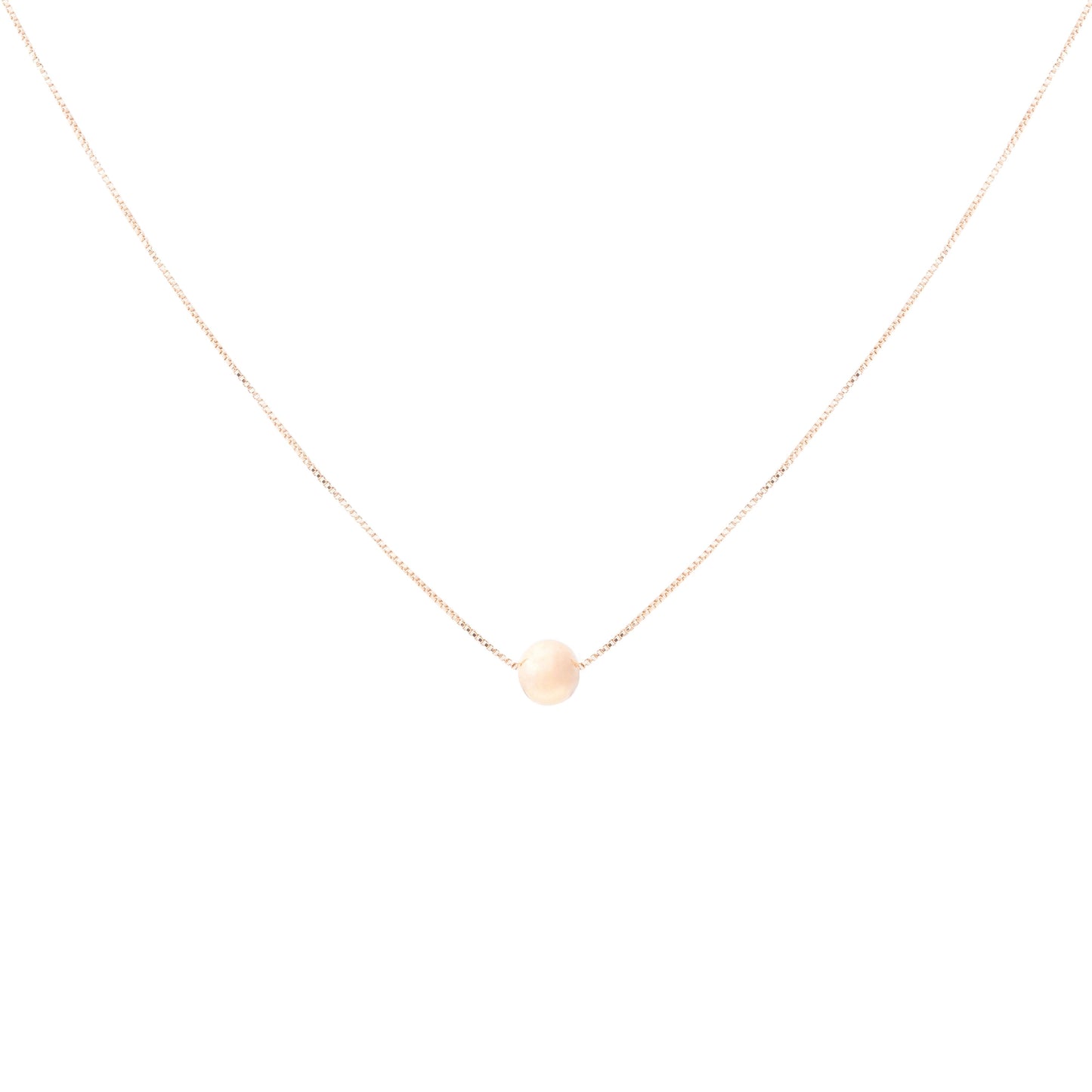 6MM sphere pendant necklace
