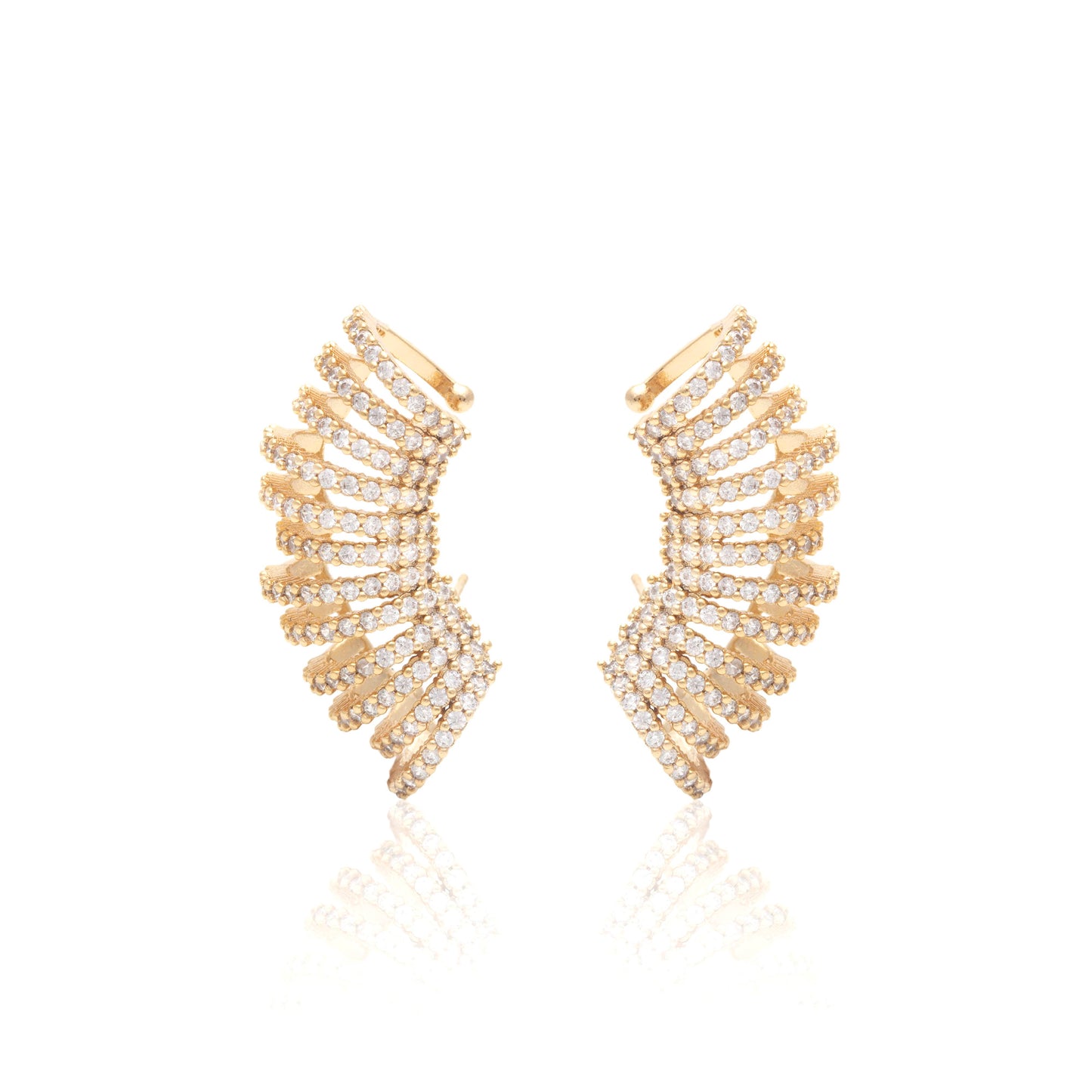 Glamurous wave in 18k gold plating