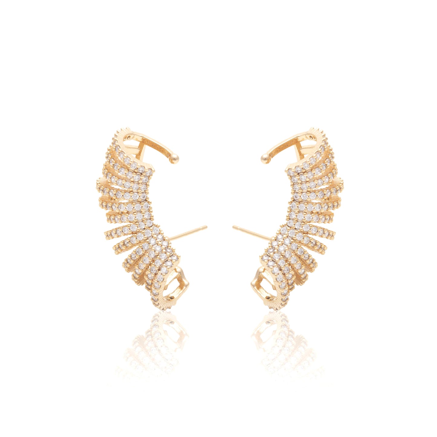 Glamurous wave in 18k gold plating