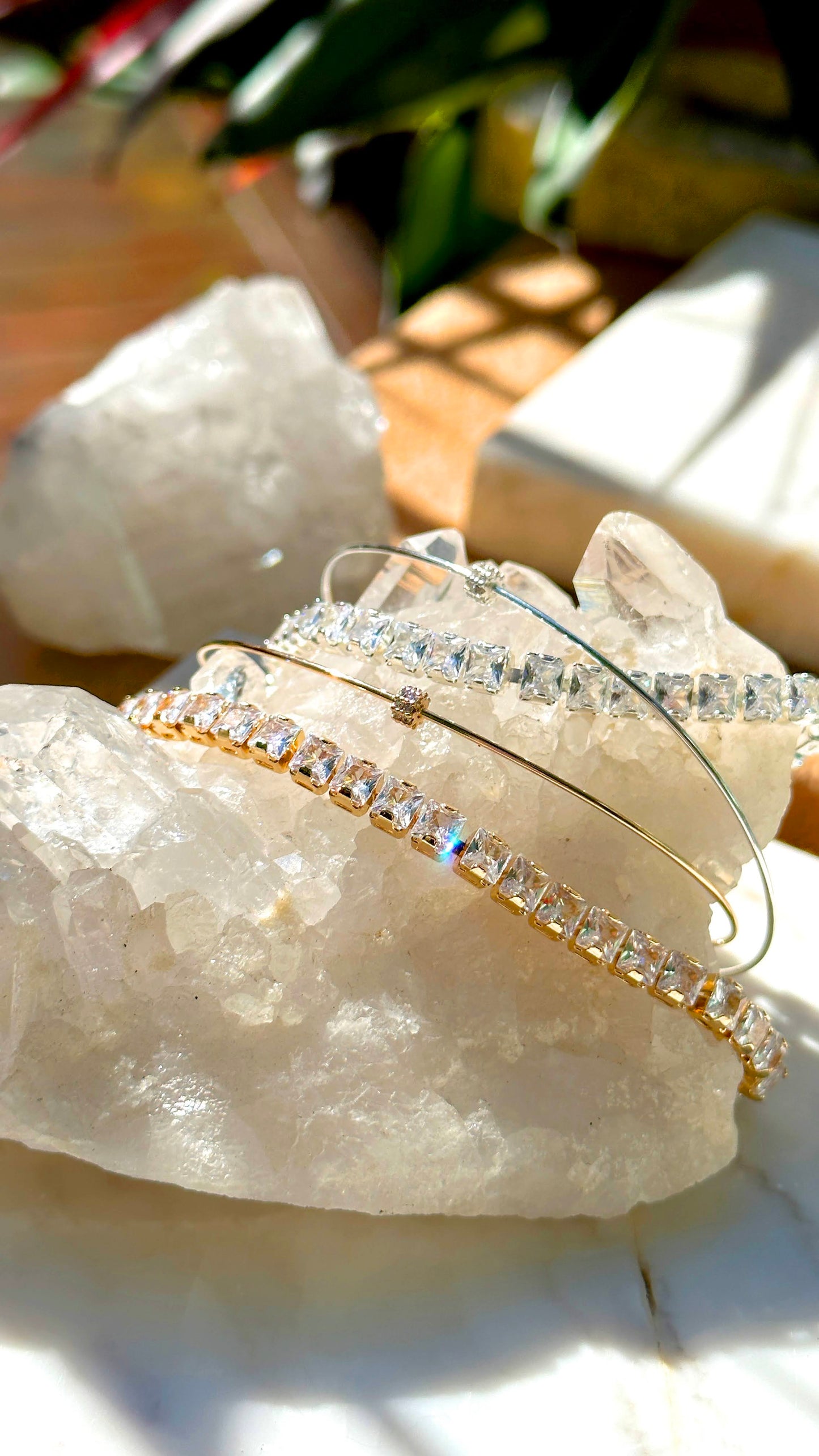 925 sterling silver riviera bracelet with 4MM white CZ