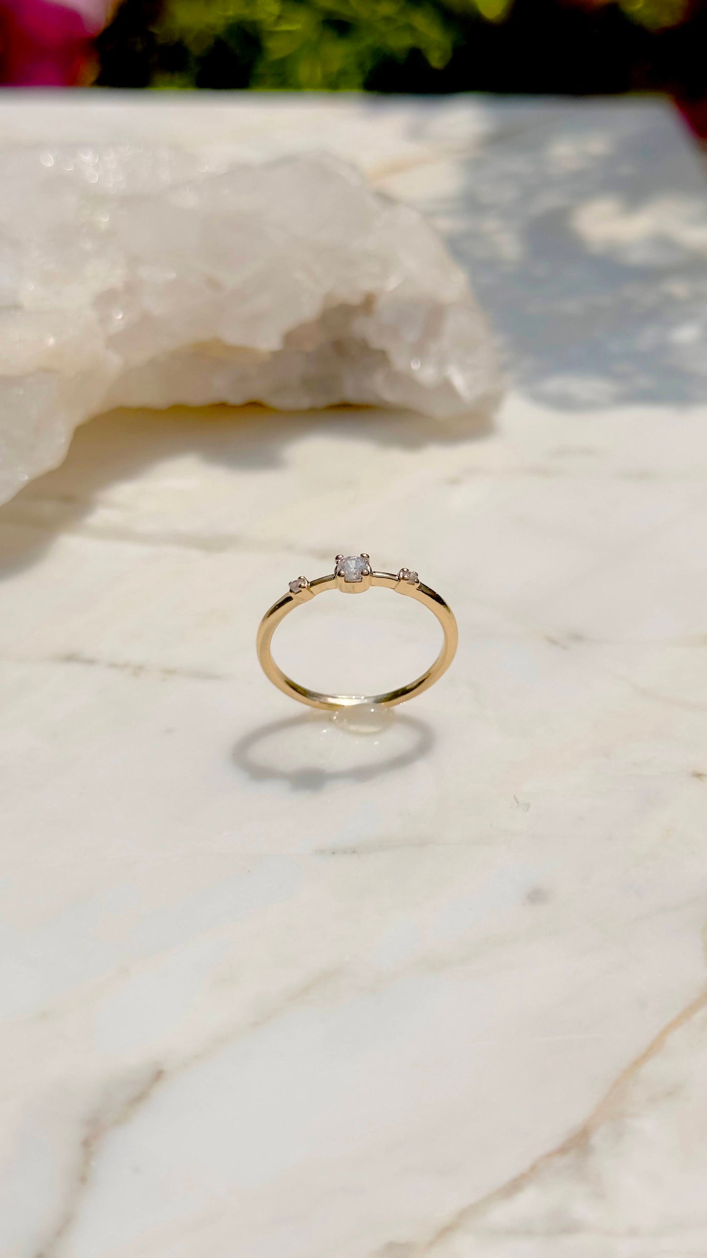 3 Mary's Ring 18k Gold Platted