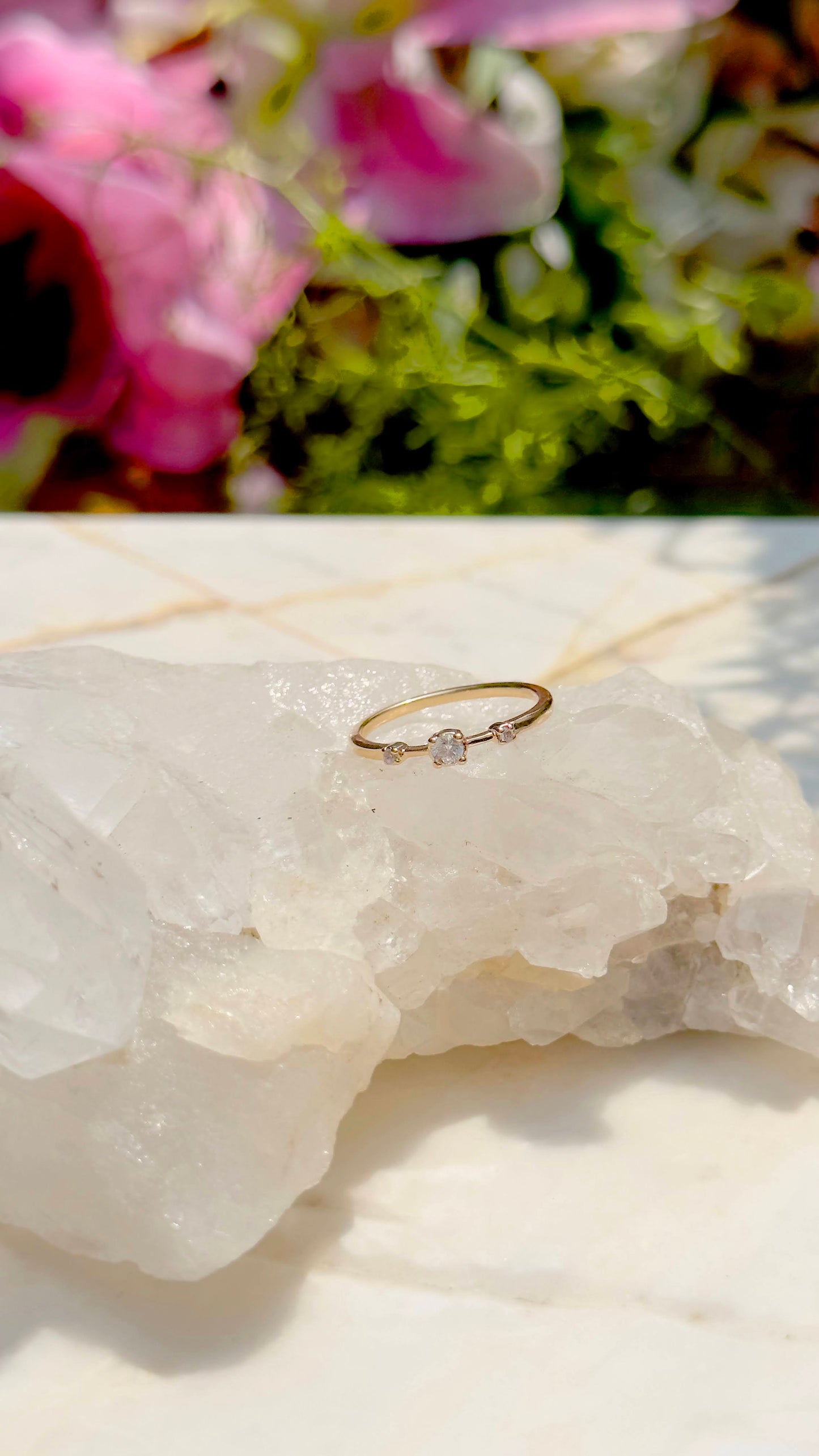 3 Mary's Ring 18k Gold Platted