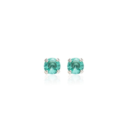 Paraiba Crystal Earrings 4MM / 6MM / 8MM