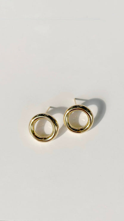 Circle Glossy Earrings