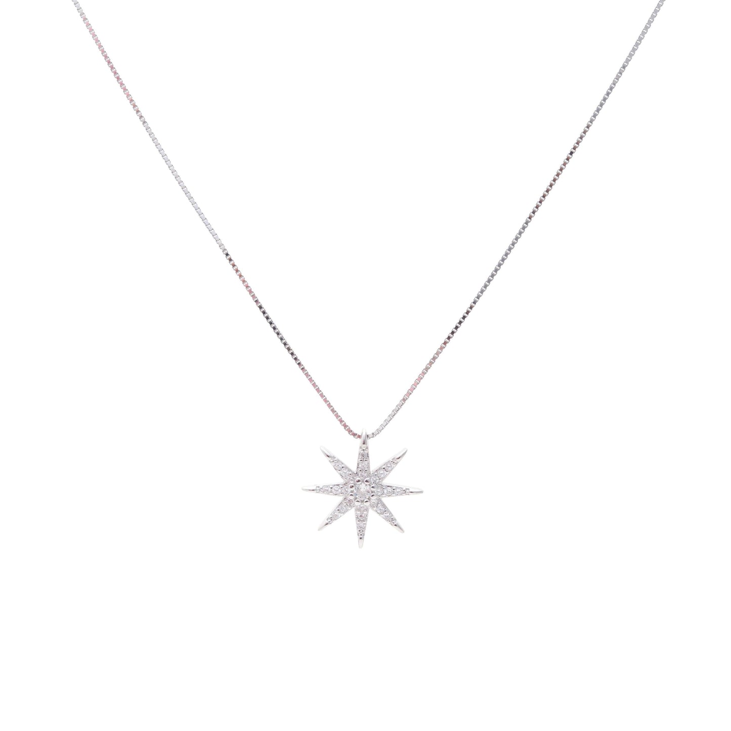 Star Stud Set in 925 Sterling Silver