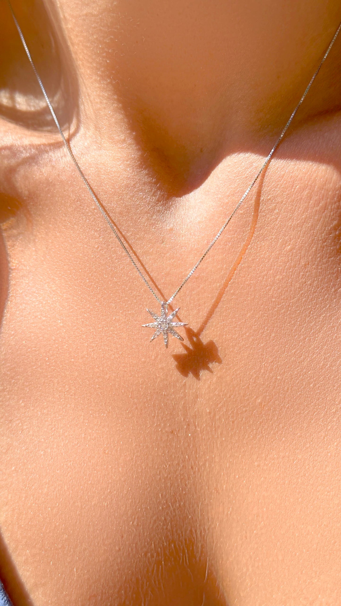 Star Stud Set in 925 Sterling Silver