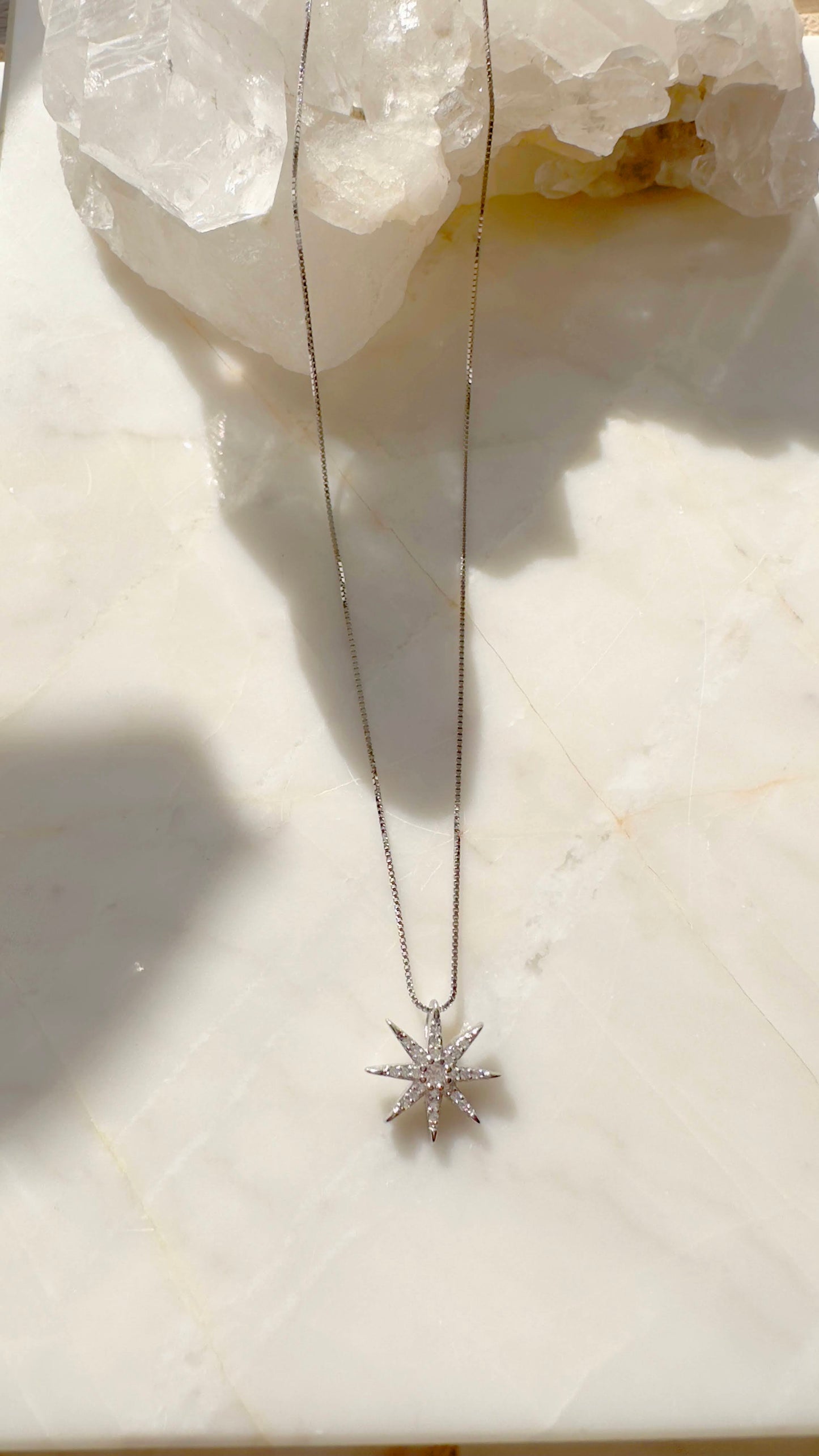 Star Stud Set in 925 Sterling Silver
