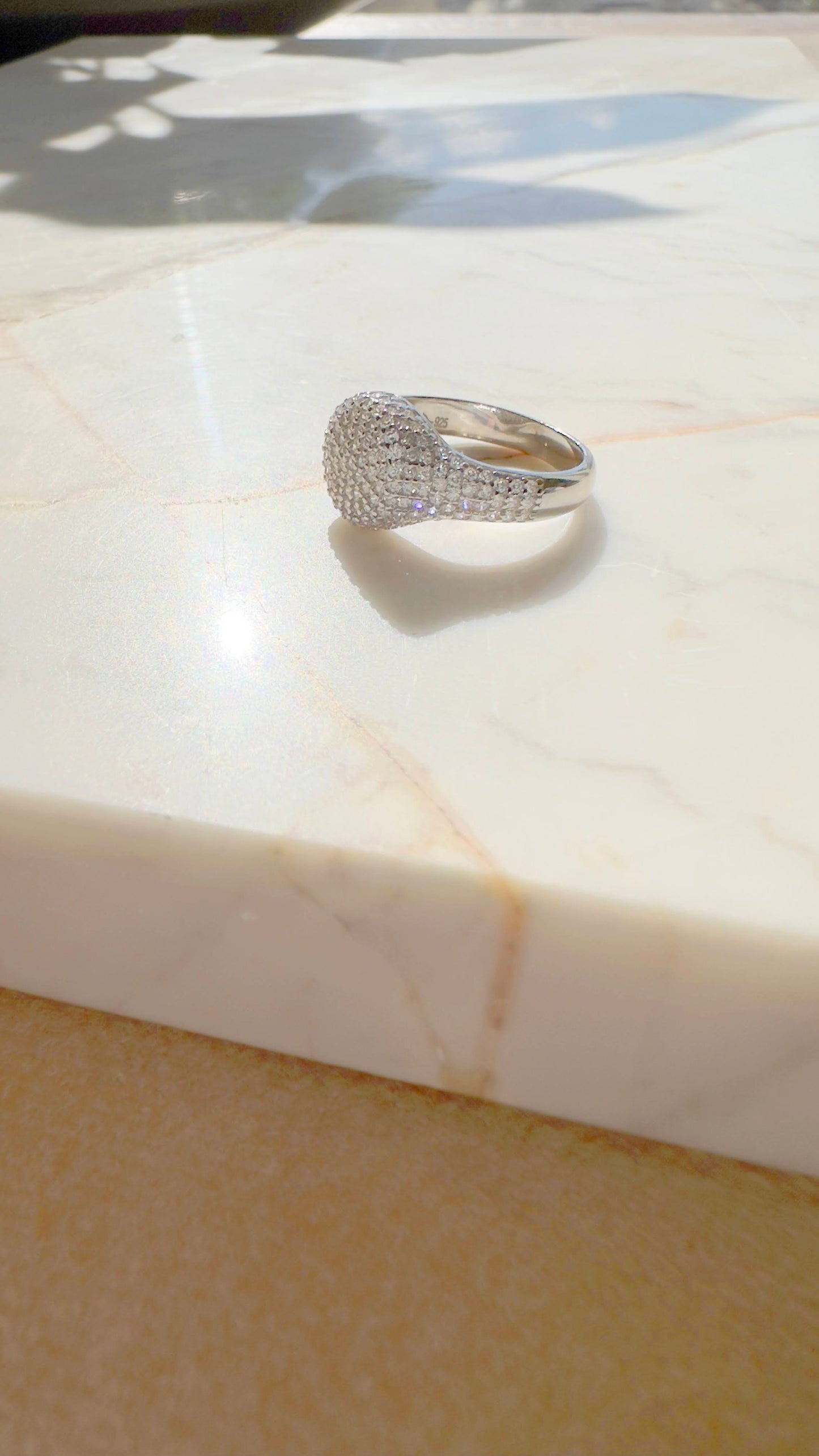 Stud Round Pinky Ring