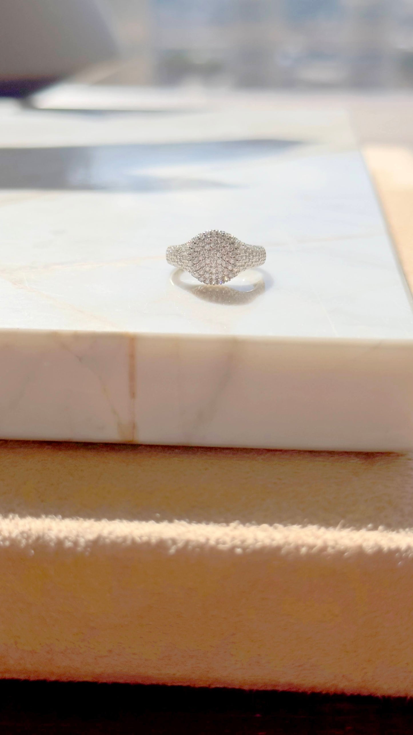 Stud Round Pinky Ring