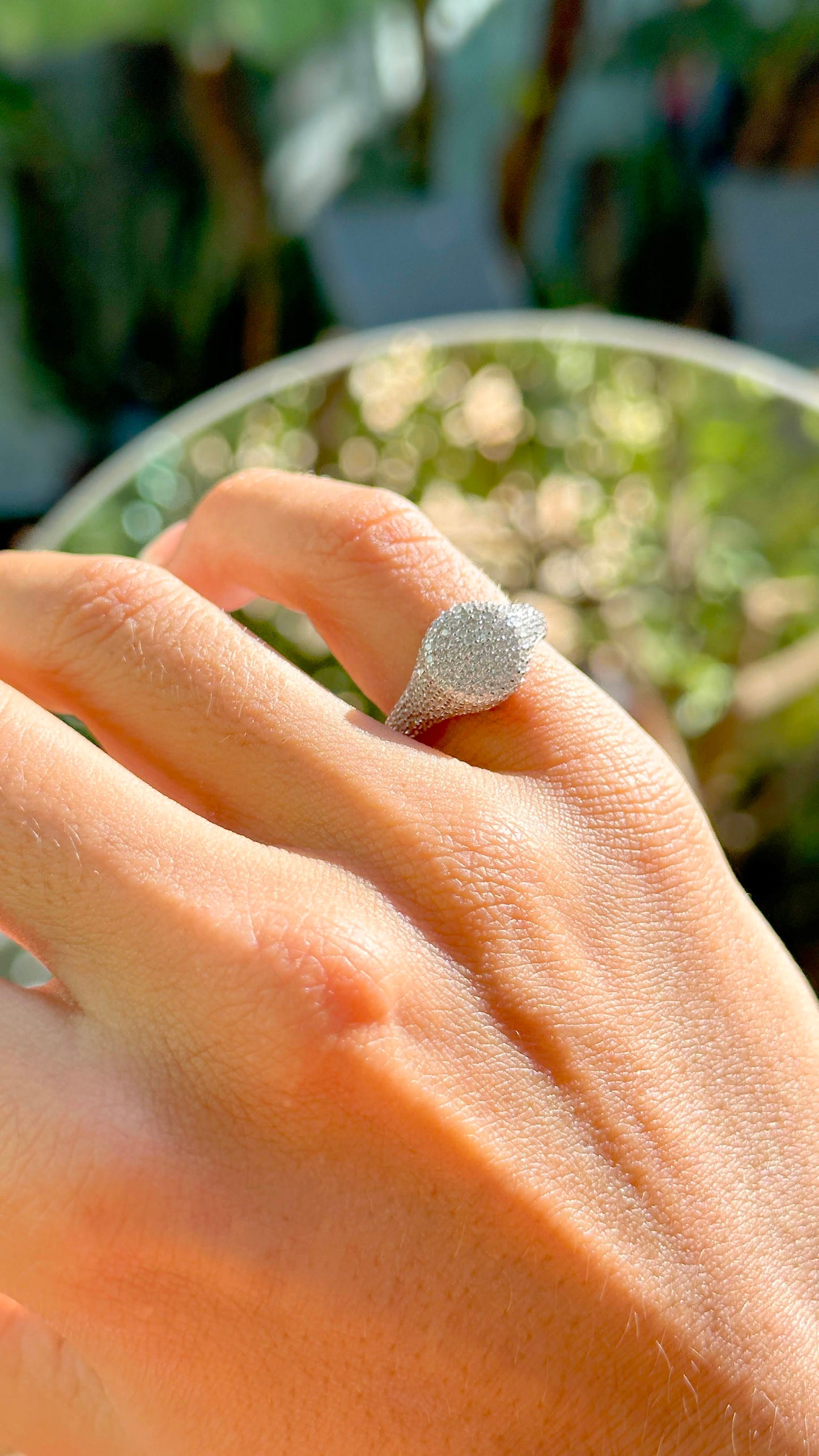 Stud Round Pinky Ring
