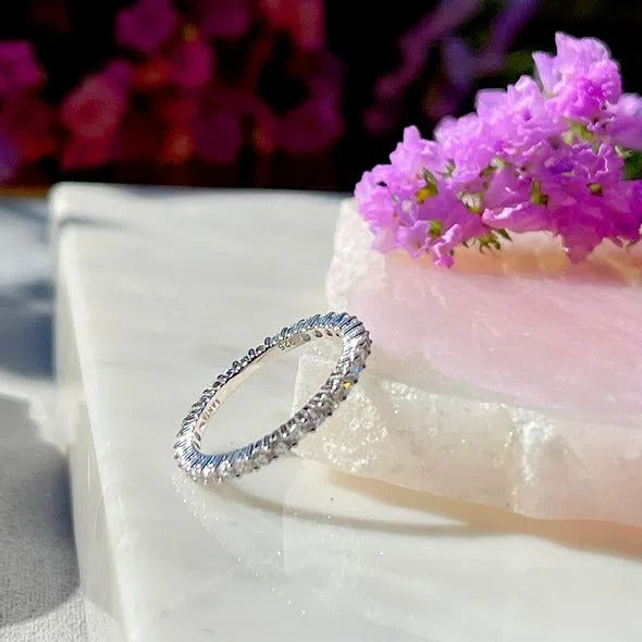 Stud ring in 925 Sterling silver