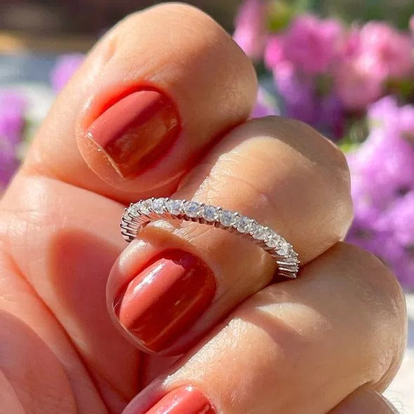 Stud ring in 925 Sterling silver