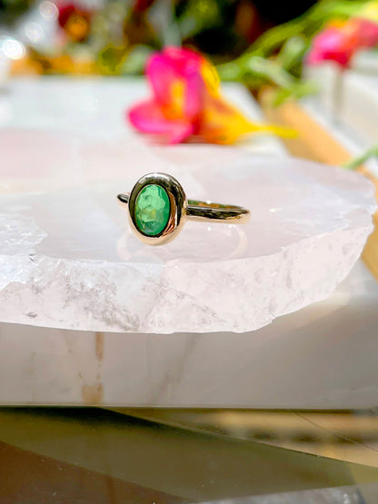 Fusion Emerald Oval Ring