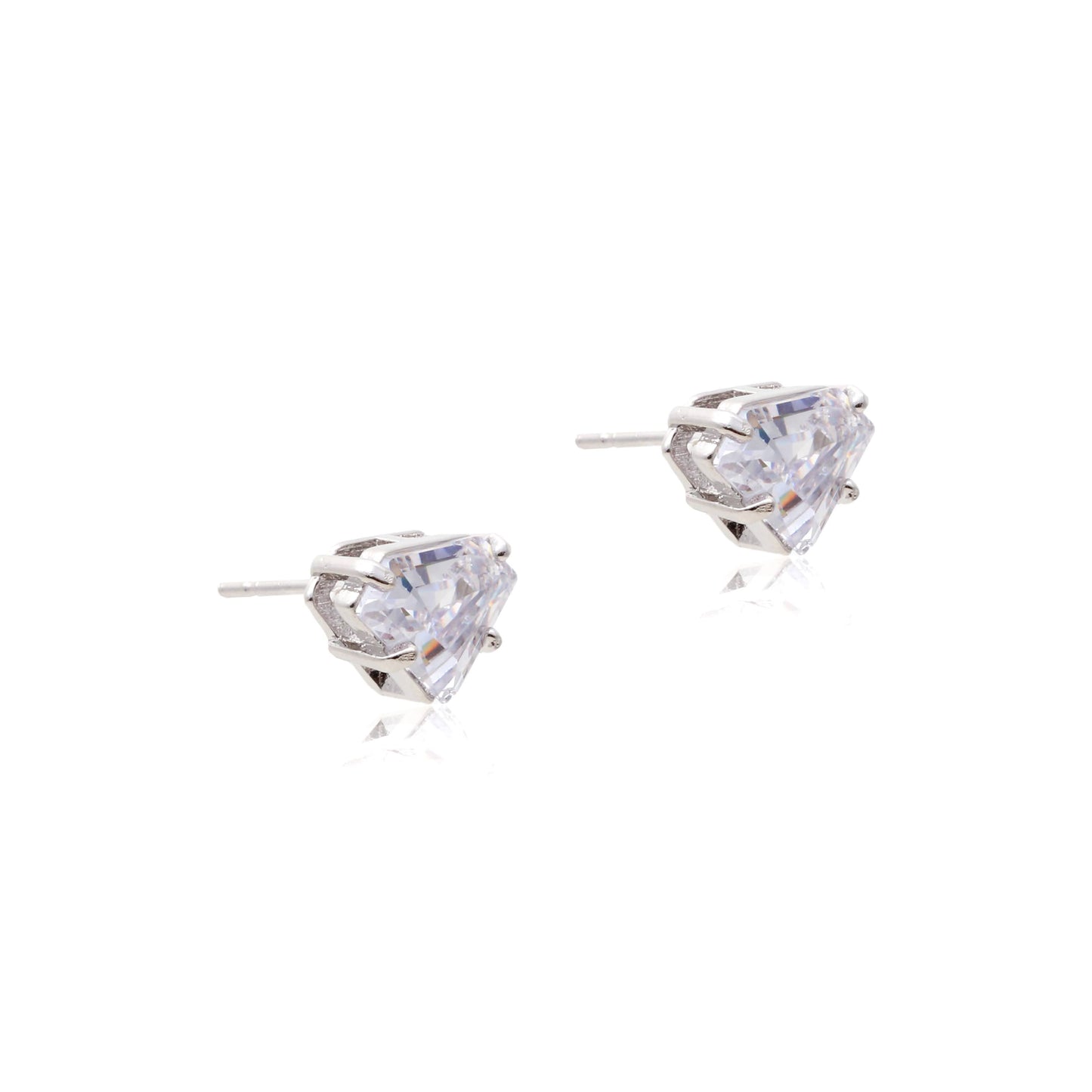 Luryan earrings in rhodium