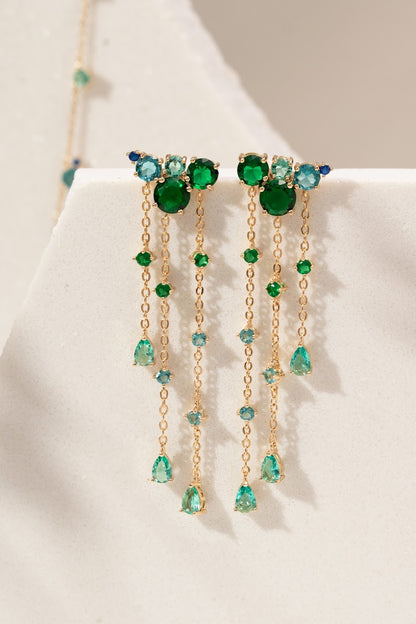 Greenish Gems Earrings