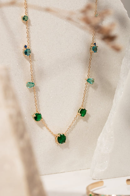 Greenish Gems Necklace