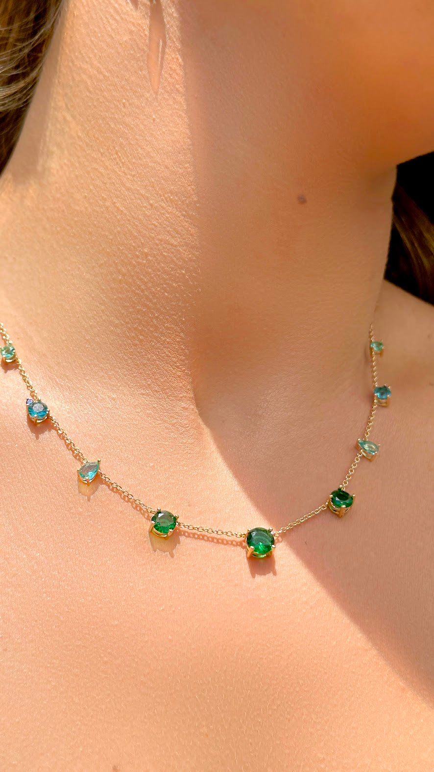Greenish Gems Necklace