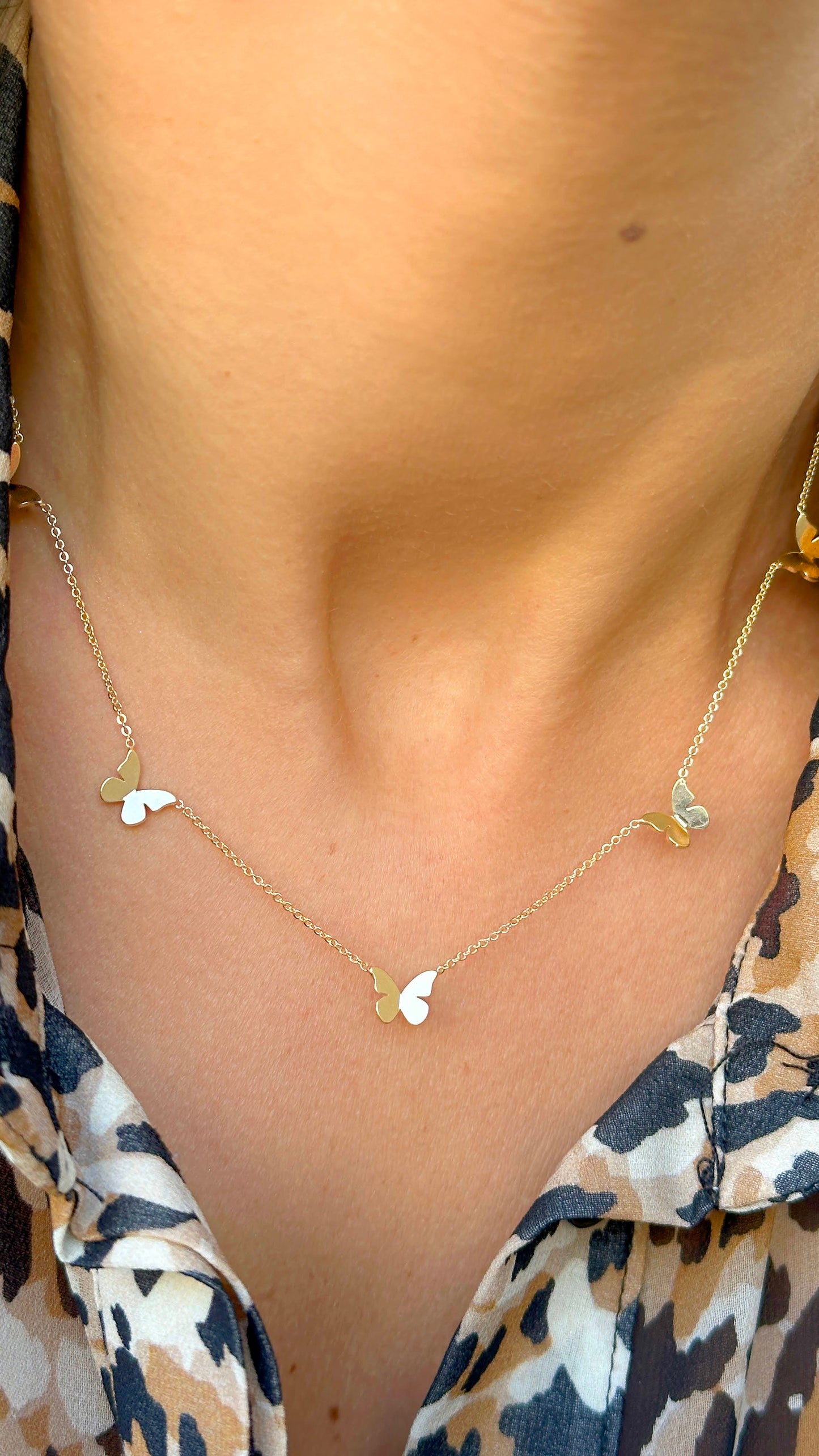 5 Butterflies Necklace