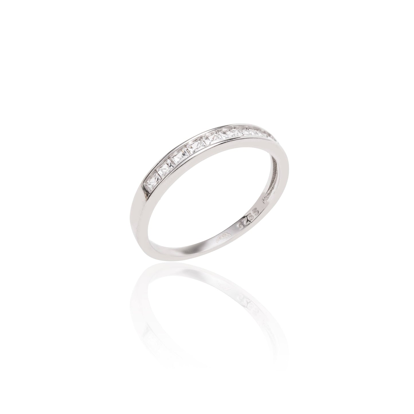 Stud Band Ring 925 Sterling Silver