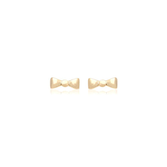 18K gold plated bow earring