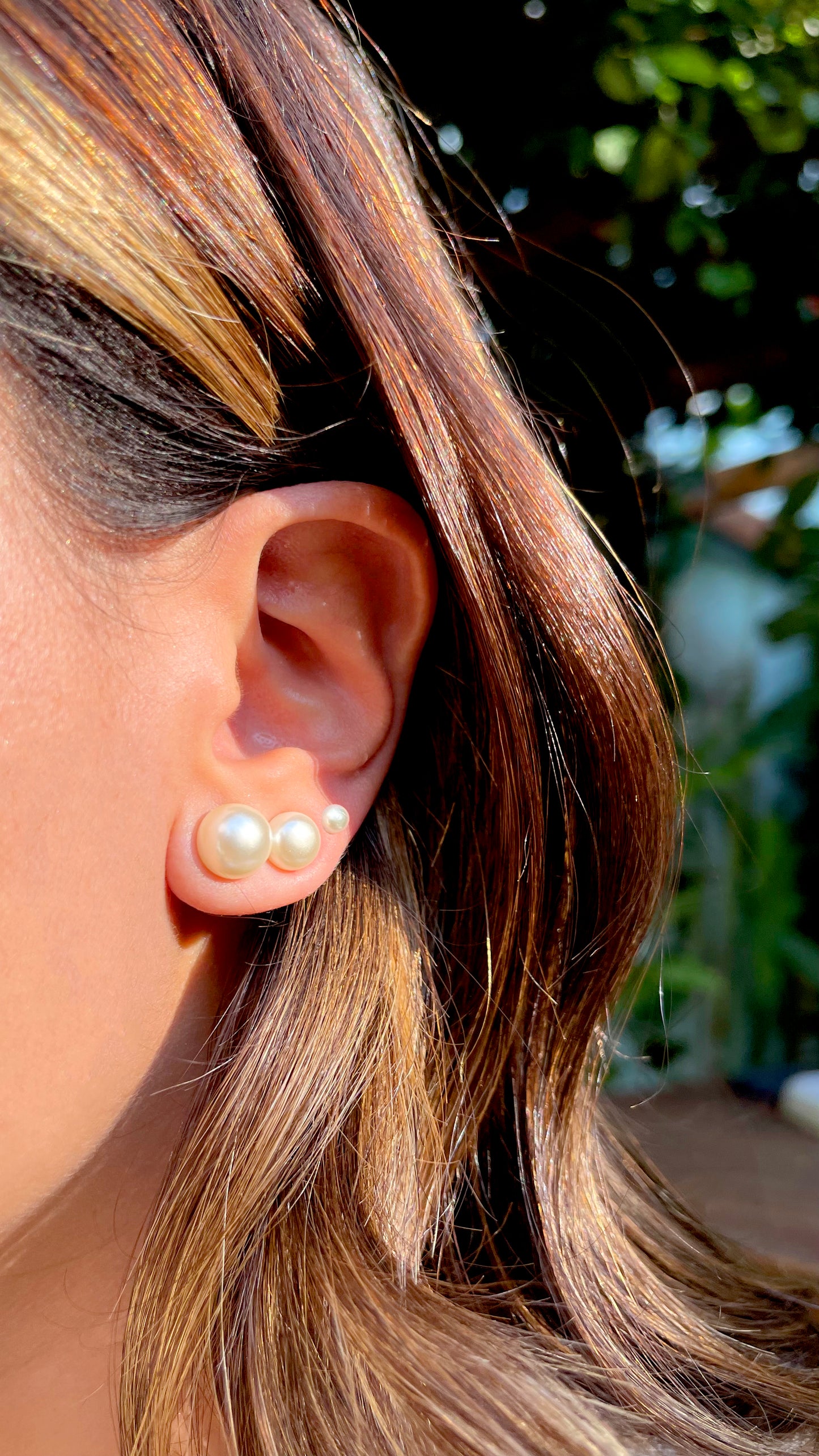 Pearl earrings in 18K gold