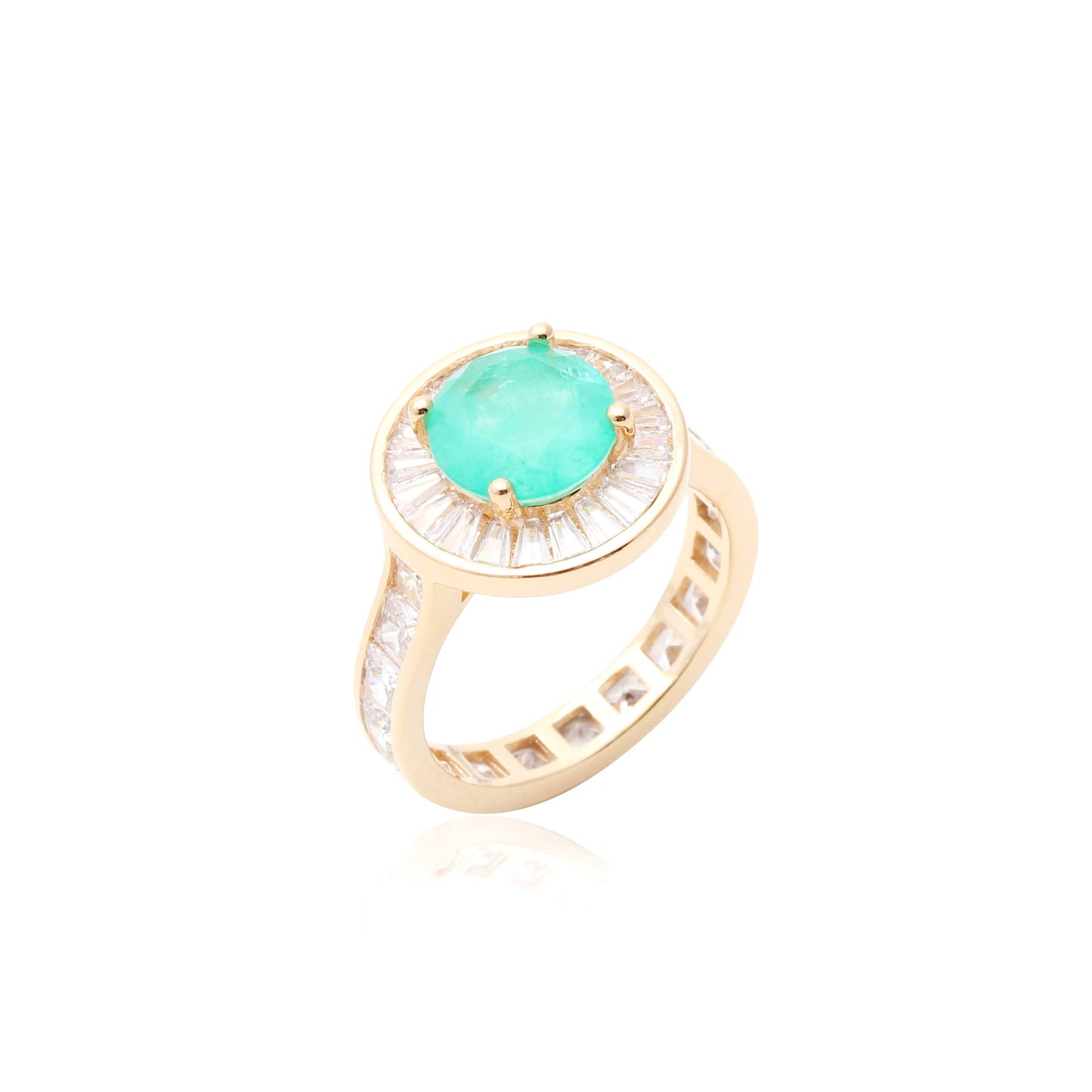 Round Ring with Tourmaline Fusion