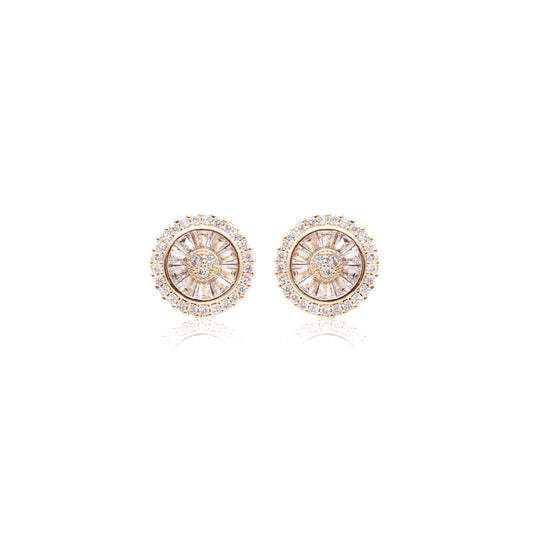 18K gold plated pizza earrings