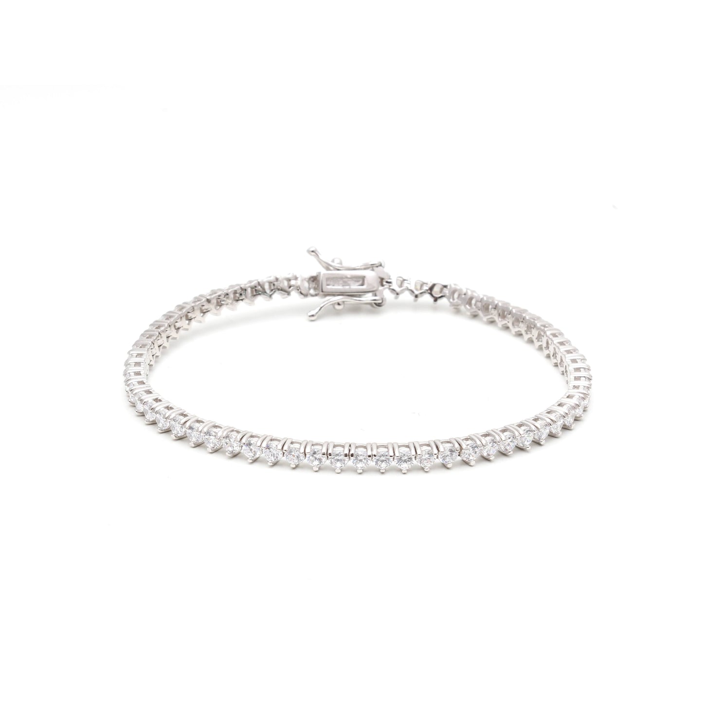 Tennis bracelet - silver color